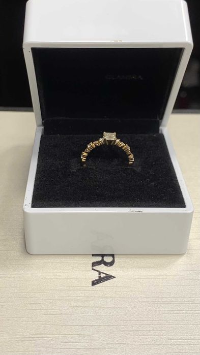 Inel din aur placat cu diamante VS