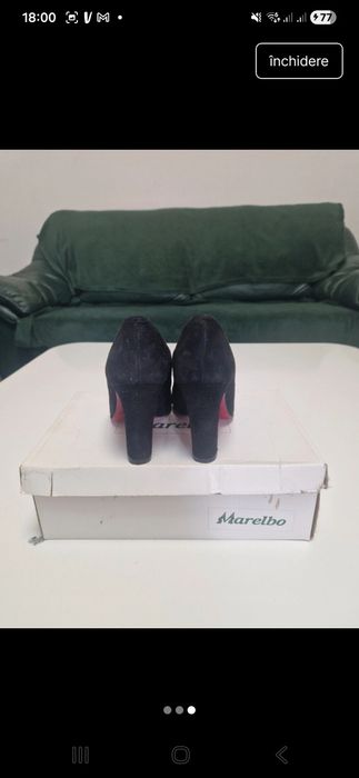 Pantofi din piele Marelbo