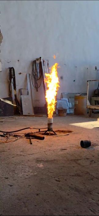 Горелка отроботканы  жагады