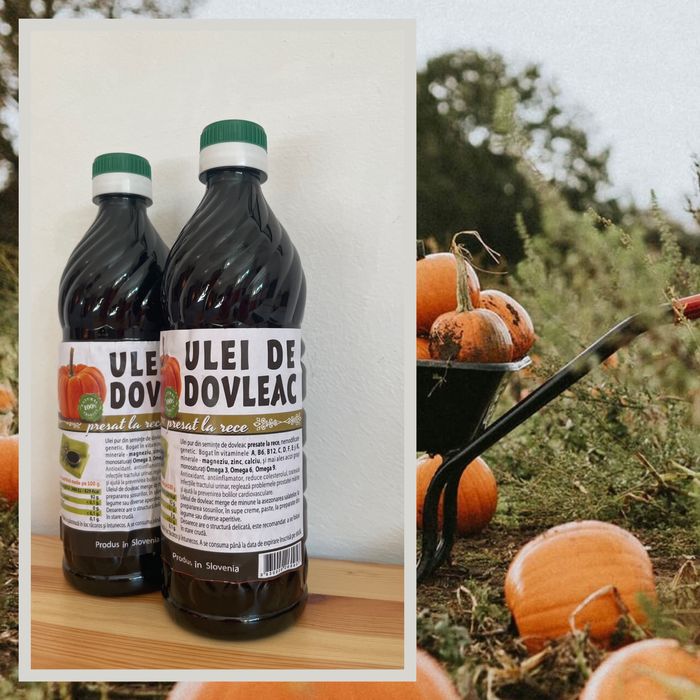 Vand ulei din seminte de dovleac presat la rece