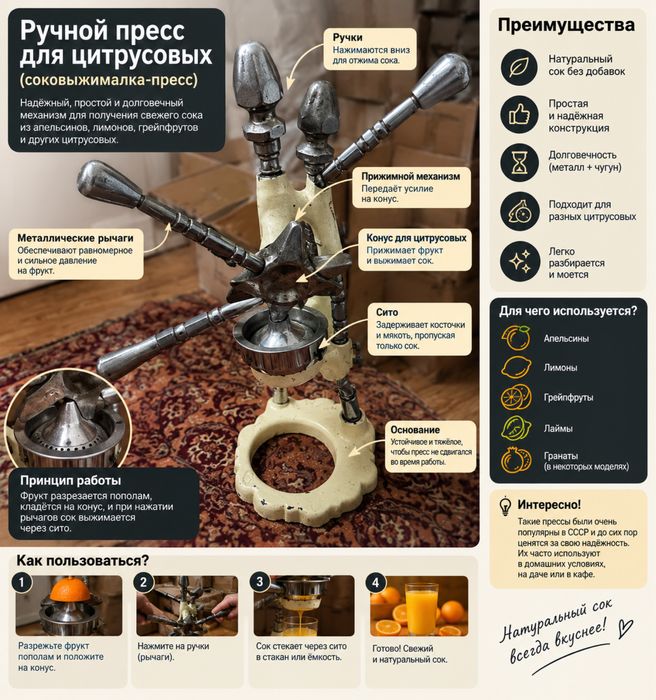 Ручная соковыжималка