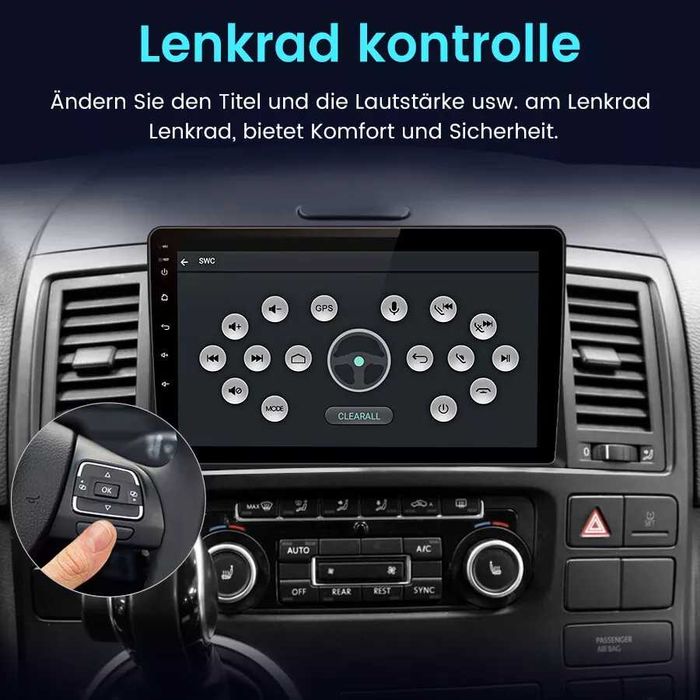 Мултимедия Двоен дин за VW Multivan T5 Volkswagen навигация с Android