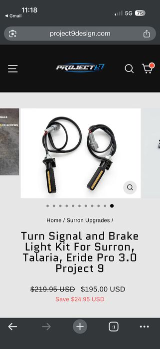 Project9 Break and Turn Signal Kit - Talaria Surron