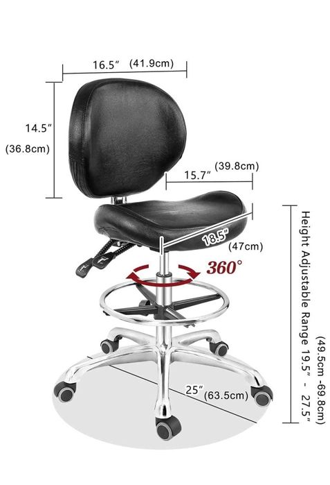 Scaun de birou, din piele