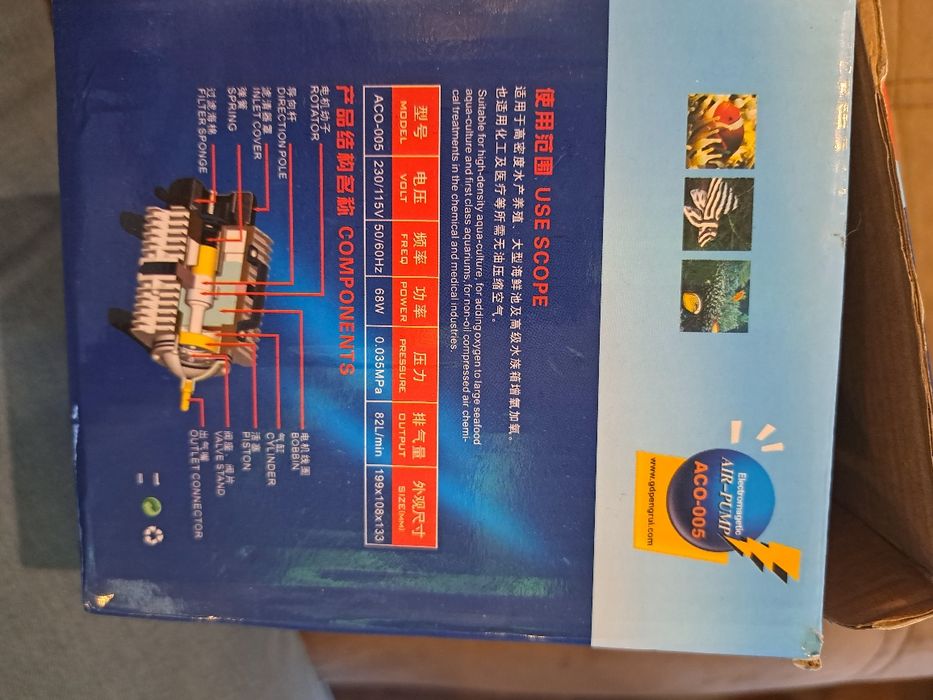 Електромагнитна въздушна компресорна помпа за кислород ACO-005