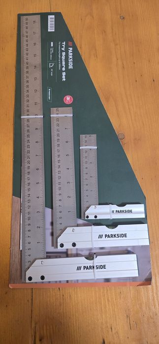 Комплект прави ъгли Parkside . Чисто нови . 3 размера