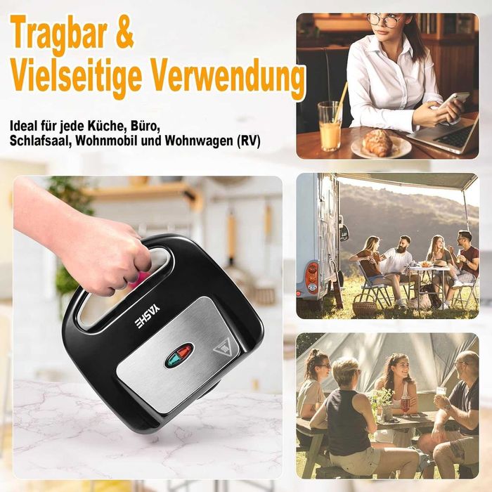 Белгийски гофретник YASHE 750 W, Незалепващо покритие