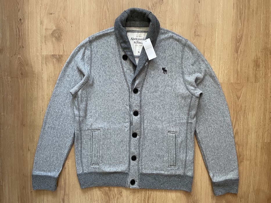 Abercrombie & Fitch Textured Shawl Cardigan Slim Fit XL