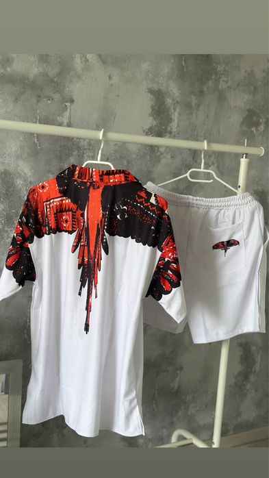 Compleu Marcelo Burlon S camasa pantalon scurt
