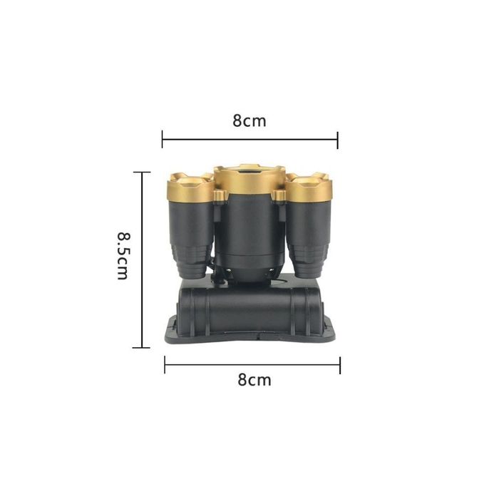 Фенер за глава с регулируема лента и вградена акумулаторна батерия