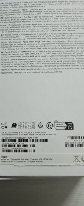 Iphone 15 pro max 512 GB