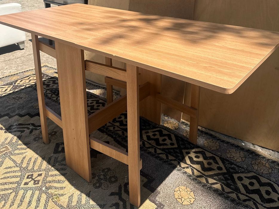 Masa dining pliabila; Masa Extensibila cu blat 160x72 cm