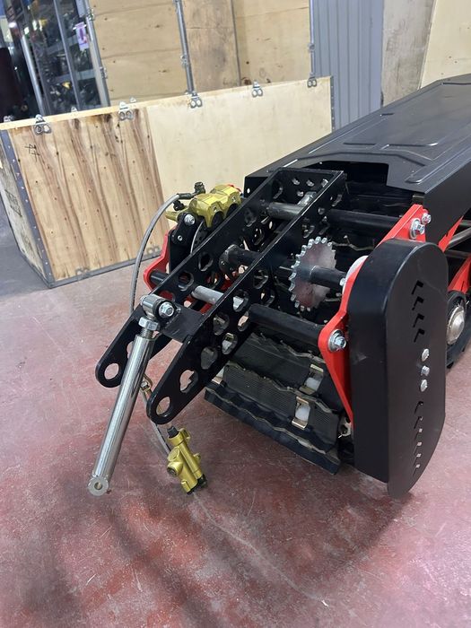 Мотоцикл эндура,  гусеница.