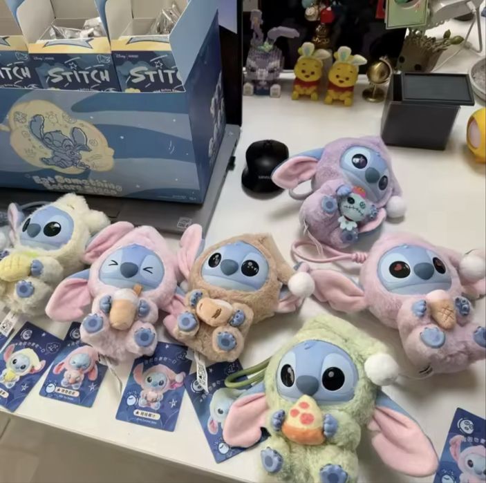 Labubu stitch плюшена играчка/Лабубу Стич плюшена играчка