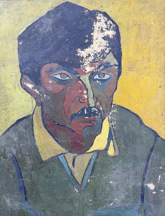 Tablou pictura “Portret barbat” semnat Janko