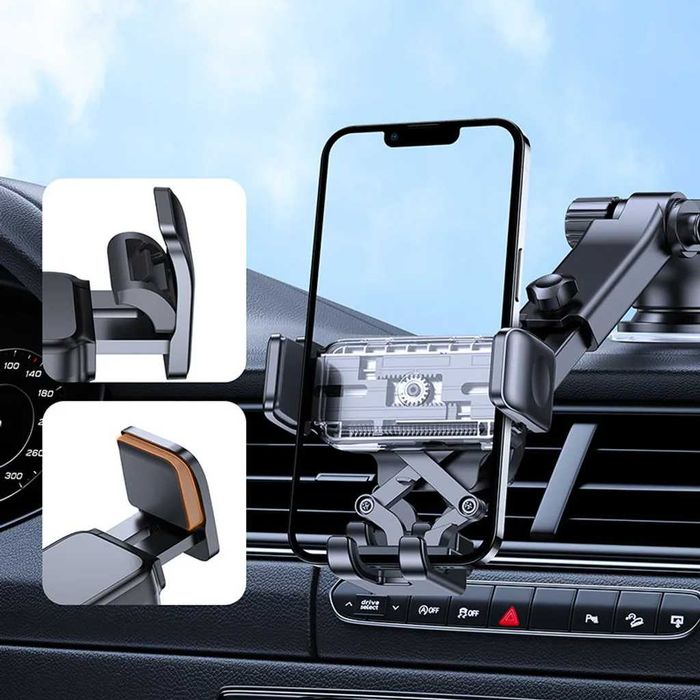 Suport telefon auto Joyroom, negru (JR-ZS283)