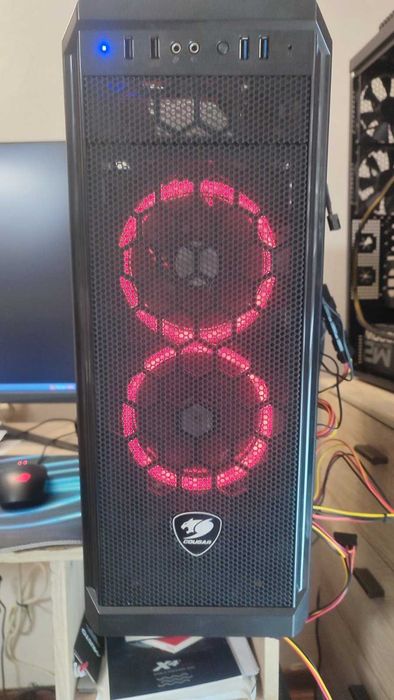 Десктоп Кoмпютър G:Rigs Intel i3-9100F 3.6GHz , DDR4 2666 MHz 16 GB, GTX 1660, SSD 512, HDD 1TB