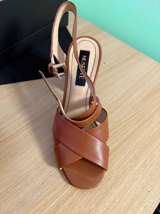 Sandale Musette pentru Femei din Piele Naturala (Vitel)