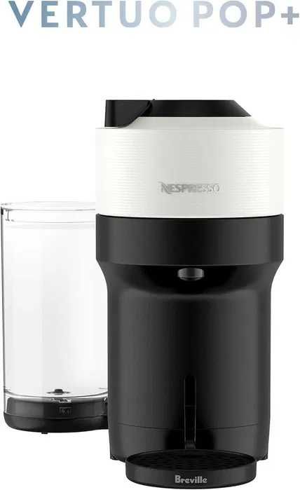 Кафемашина и еспресо машина Nespresso Vertuo Pop+, цвят бял