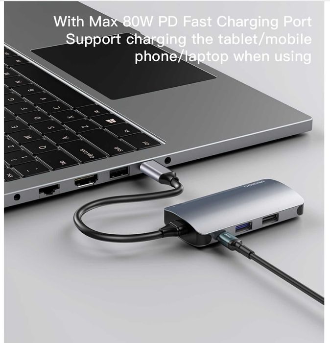 Yesido HB15 USB Type-C Hub 6-in-1 [Многофункциональный адаптер]