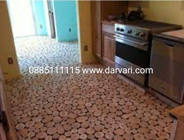 дървени шайби от различни видове дървесина