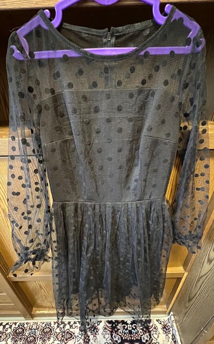 Платье женское черное не длинное