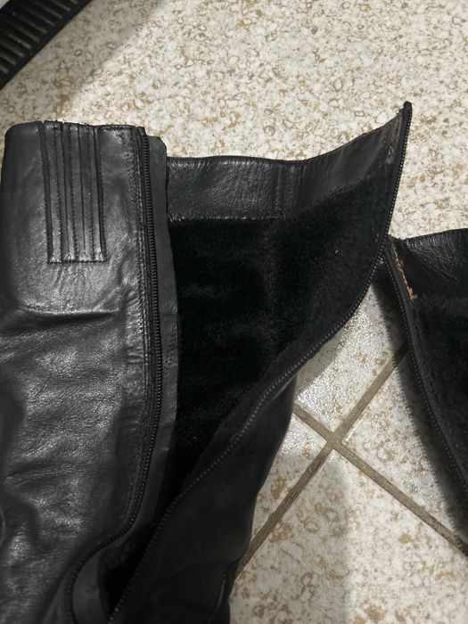 Кожанные сапоги Италия