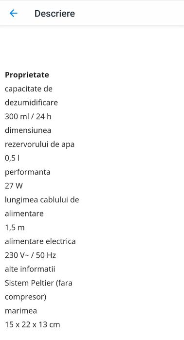 Dezumidificator DHM 300 home