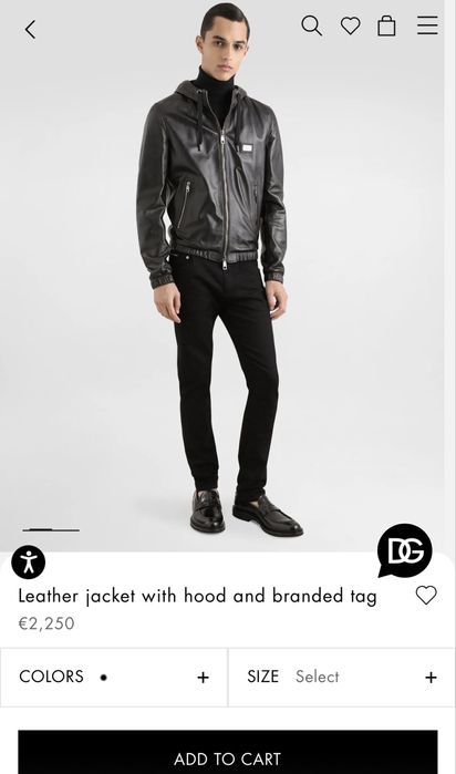 Jacketa de piele Dolce&Gabbana noua