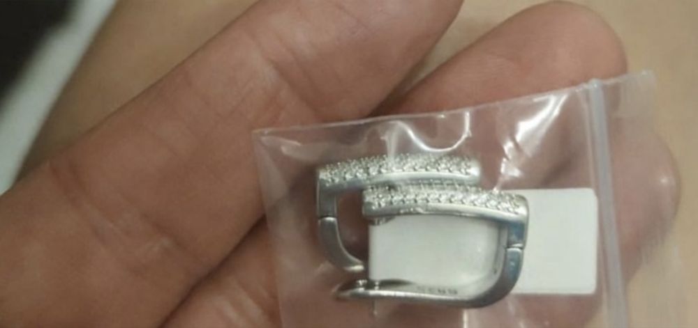 Серьги серебряные 925 с камнями