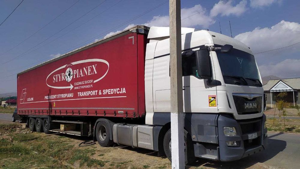 Продаёться MAN euro6 с прицепом "100 куб"