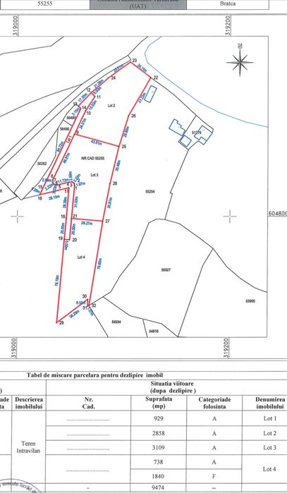Vand teren intravilan in Satul Lorau, com. Bratca, jud. Bihor
