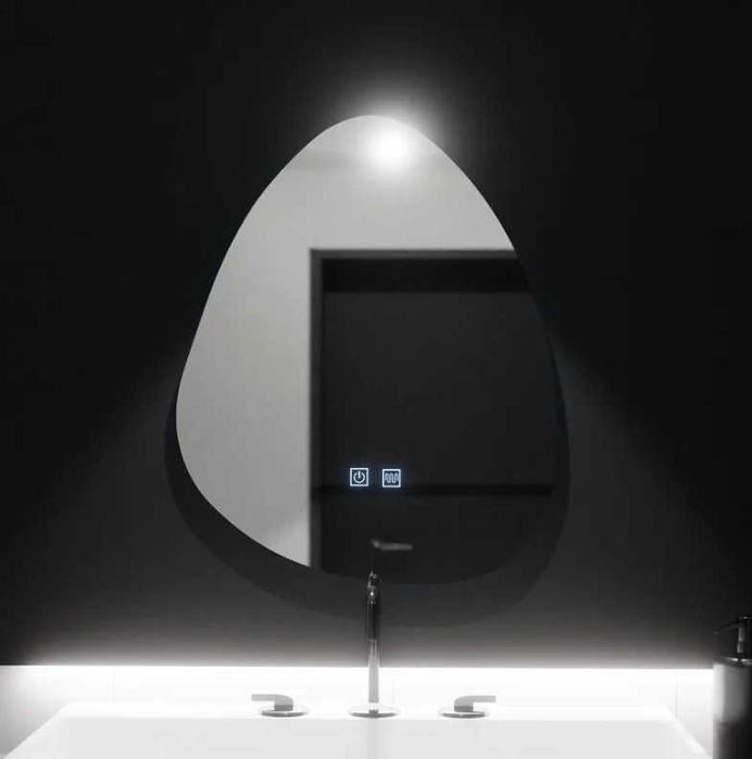Oglinda LED Organica 80x60cm, Touch, Dezaburire