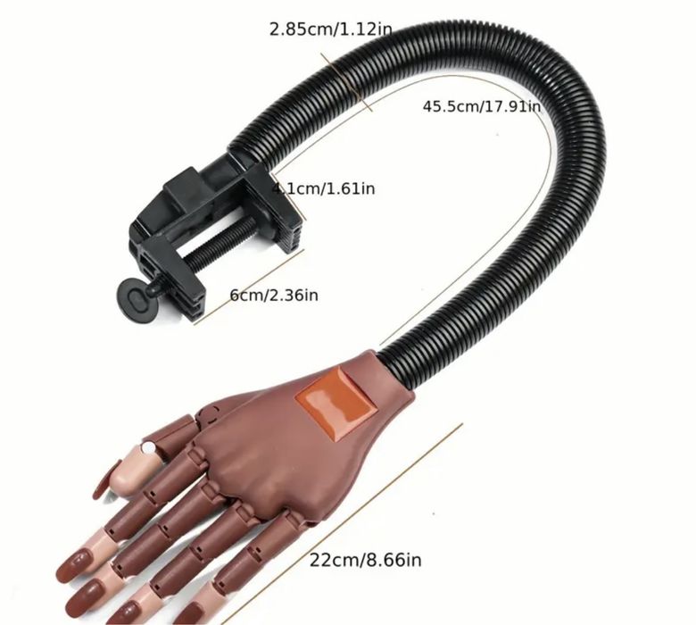 Тренировъчна ръка за практикуване на маникюр