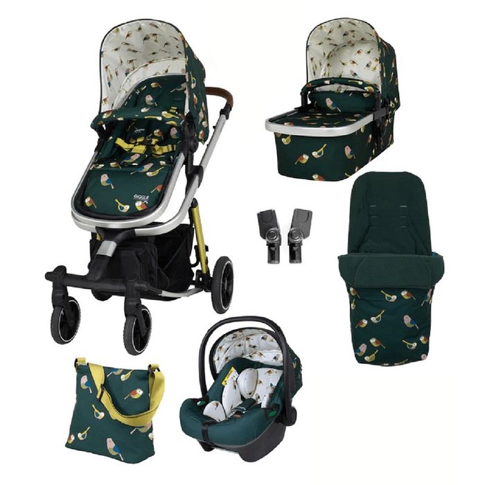 Cosatto Бебешка количка Giggle Trail 3в1 Birdland с чанта и чувал