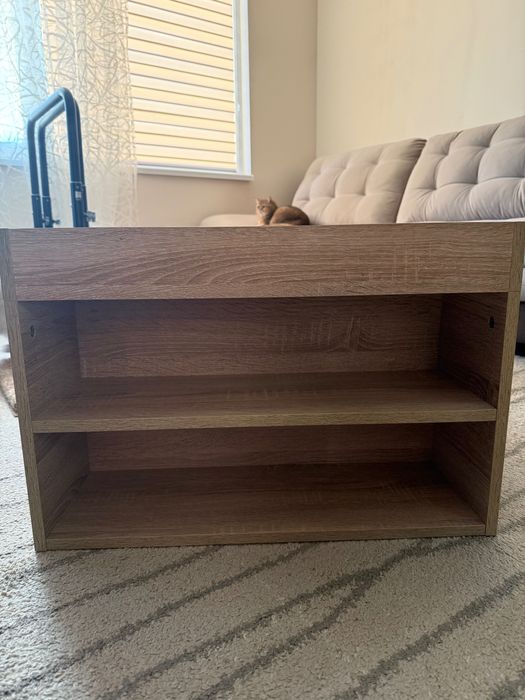 Холна маса Кори с отделения, цвят дъб сонома, Виденов