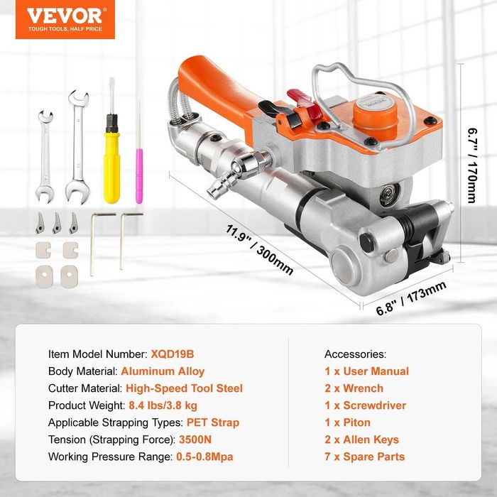 НЕМСКИ Пневматичен инструмент за чембероване + Подарък ЛЕД ФЕНЕР