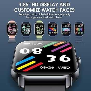 Ceas SmartWatch Apelare Bluetooth Notificari Negru Android IOS Sigilat nou