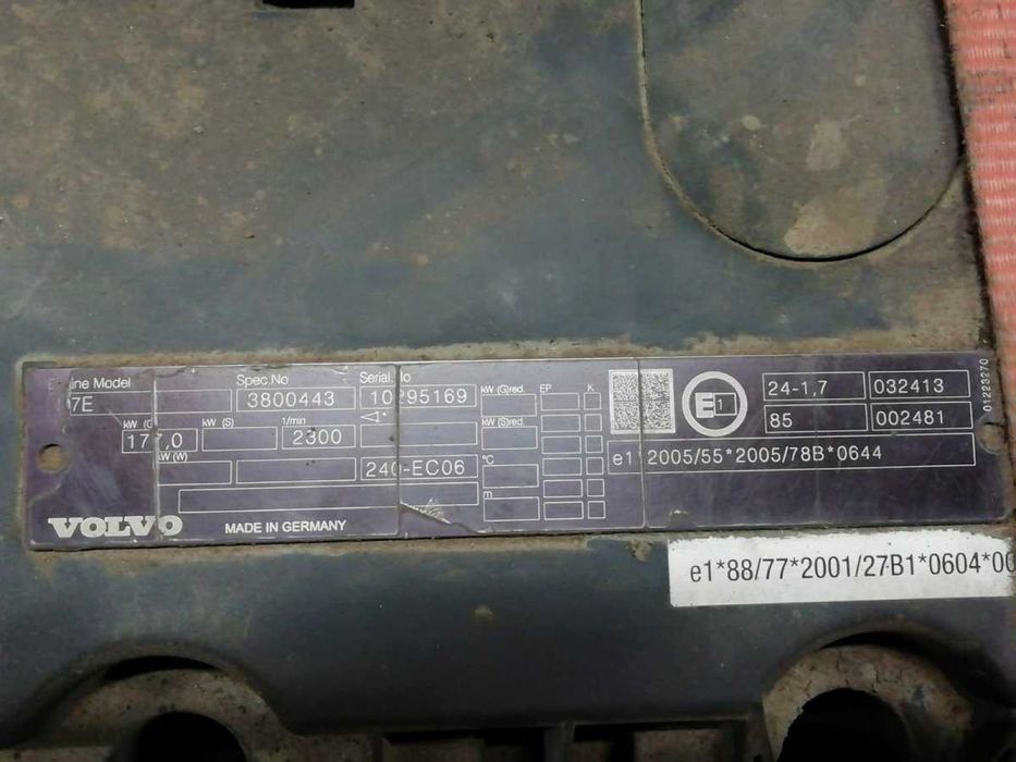 Motor D7E240 camion Volvo FE, FL 2006 - Piese de motor Volvo