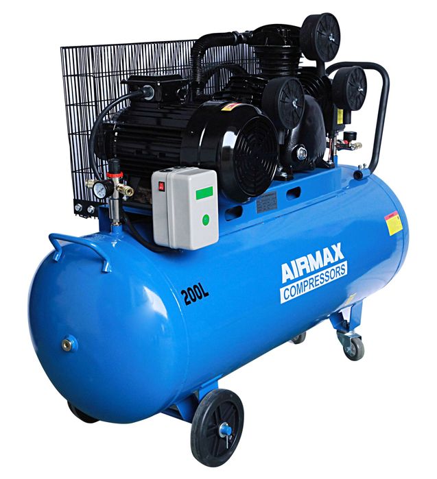 Compresor de aer 200 litri 7.5kw , AIRMAX , aer refulat 750 lit/min