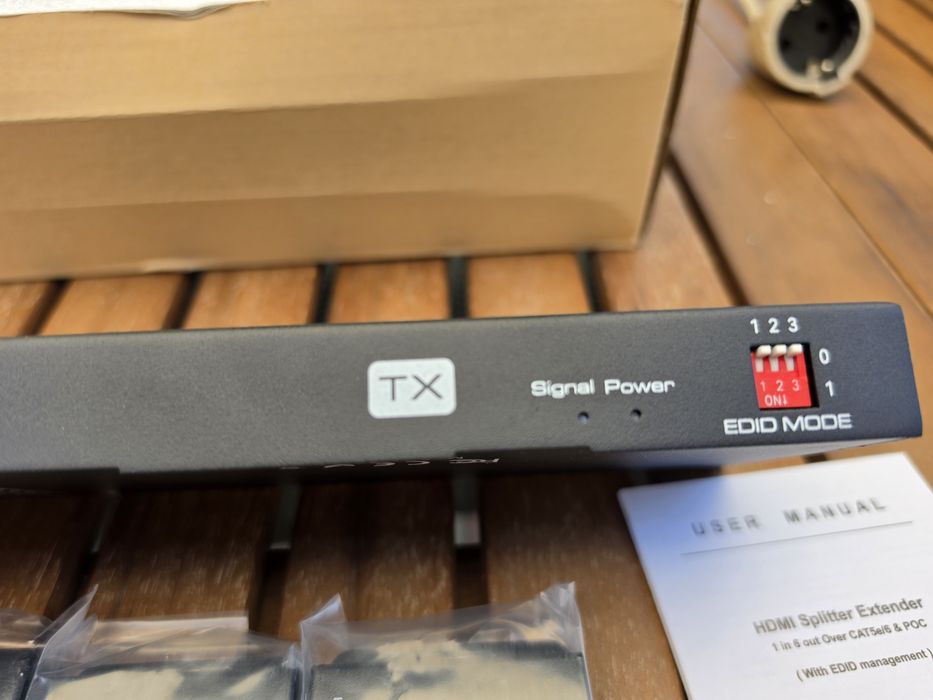HDMI Splitter Extender 1x6 Full HD 1080p, CAT5e/CAT6, EDID, PoC – Нов
