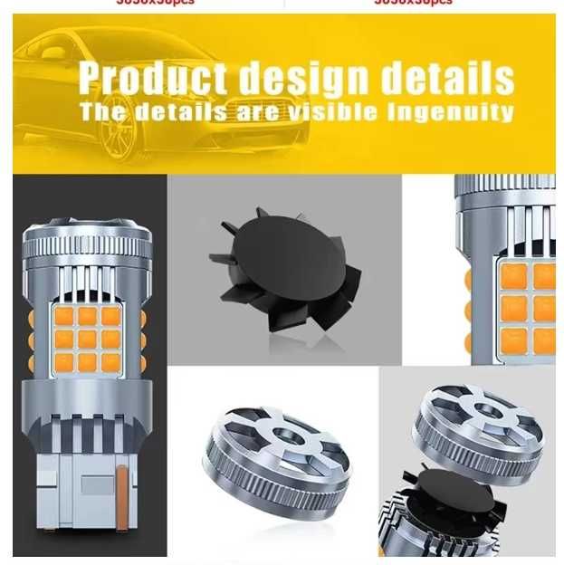 Супер яркая автомобильная лампа заднего хода, 1156 BA15S BAU15S 1157