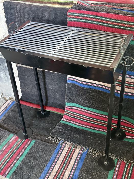 Барбекю ръчна изработка масивно истинска скара на жар