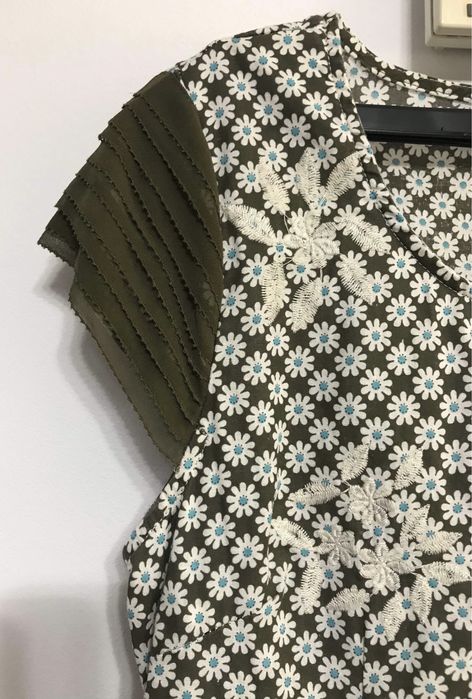 Rochie marime 40 rochie kaki marime 40 rochie broderie 40 rochie cachi