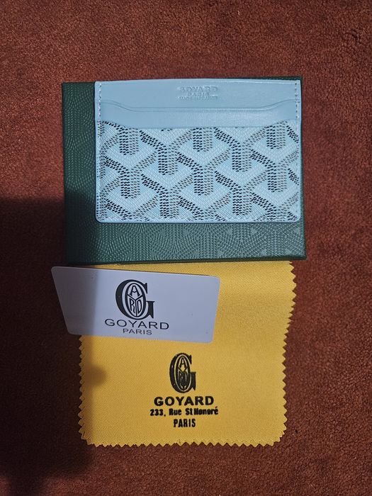 Goyard Green Leather 'Saint-Sulpice' Card Holder
