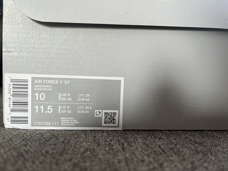 Nike Air Force 1 Custom, Black Rope Laces