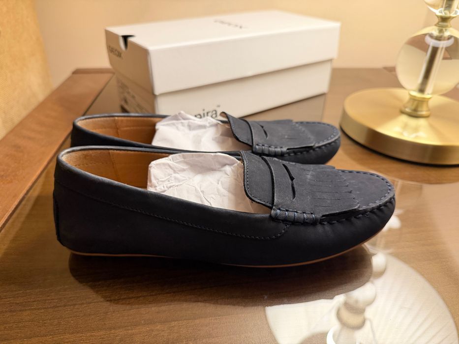 Geox leather loafers