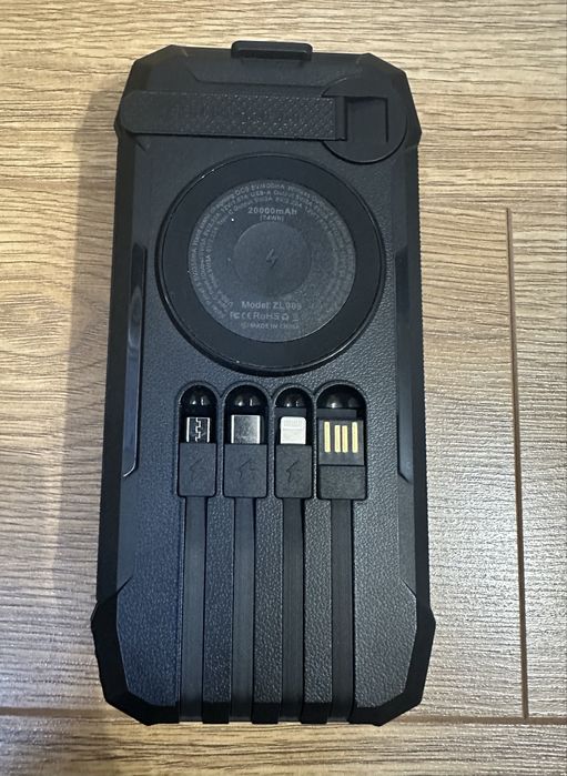 Power bank solar 20000 mAh Black NOU wireless charging