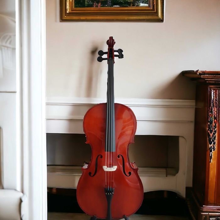 Set Violoncel Flame Natur 1/2 + husa + arcus