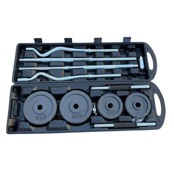 Комплект дъмбели с лост 55кг